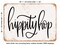DECORATIVE METAL SIGN - Hippity Hop - Vintage Rusty Look
